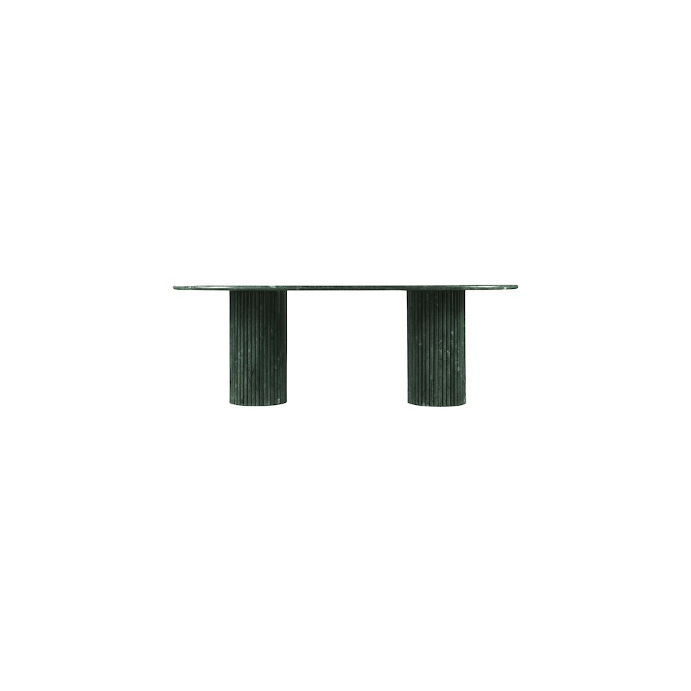 Messina Green Marble Dining Table. Picture 2