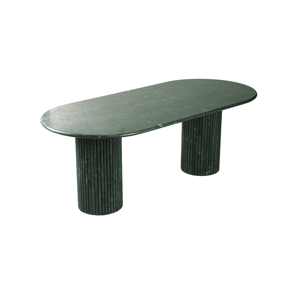 Messina Green Marble Dining Table. Picture 4