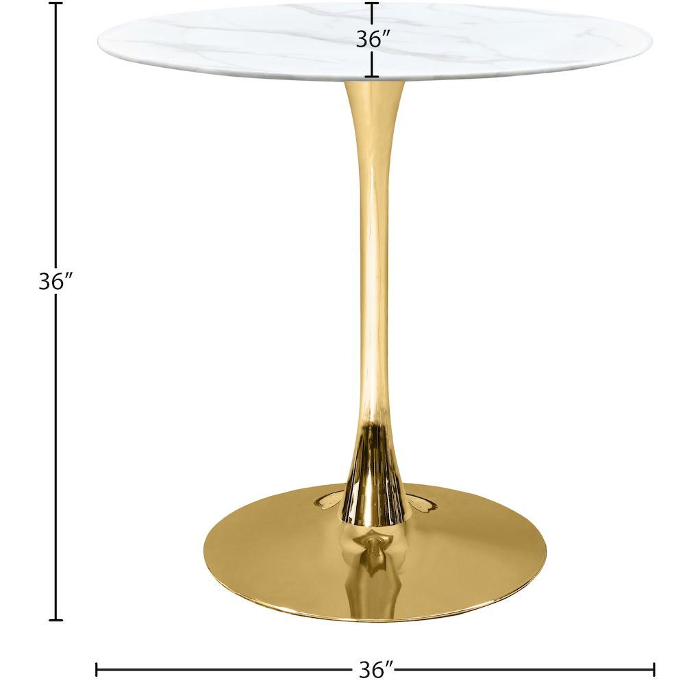 Holly Gold Counter Height Table. Picture 3
