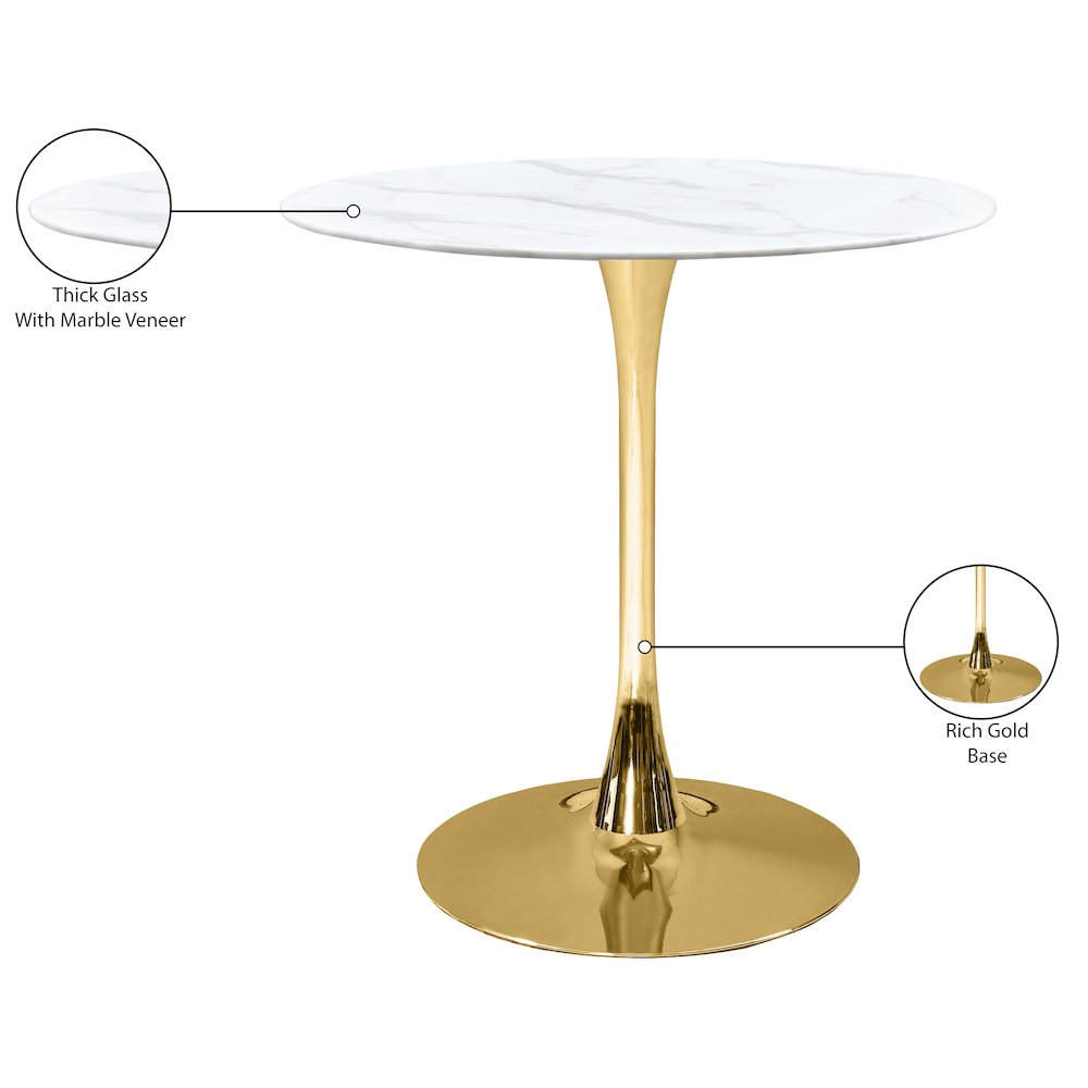 Holly Gold Counter Height Table. Picture 4