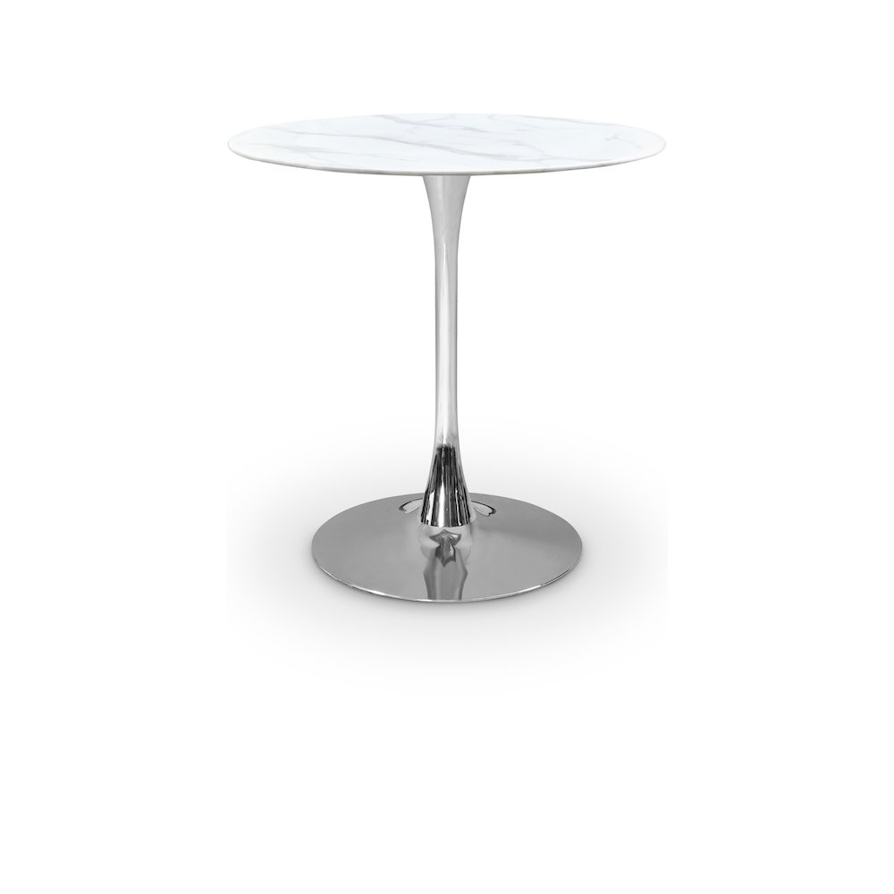 Holly Chrome Counter Height Table. Picture 2