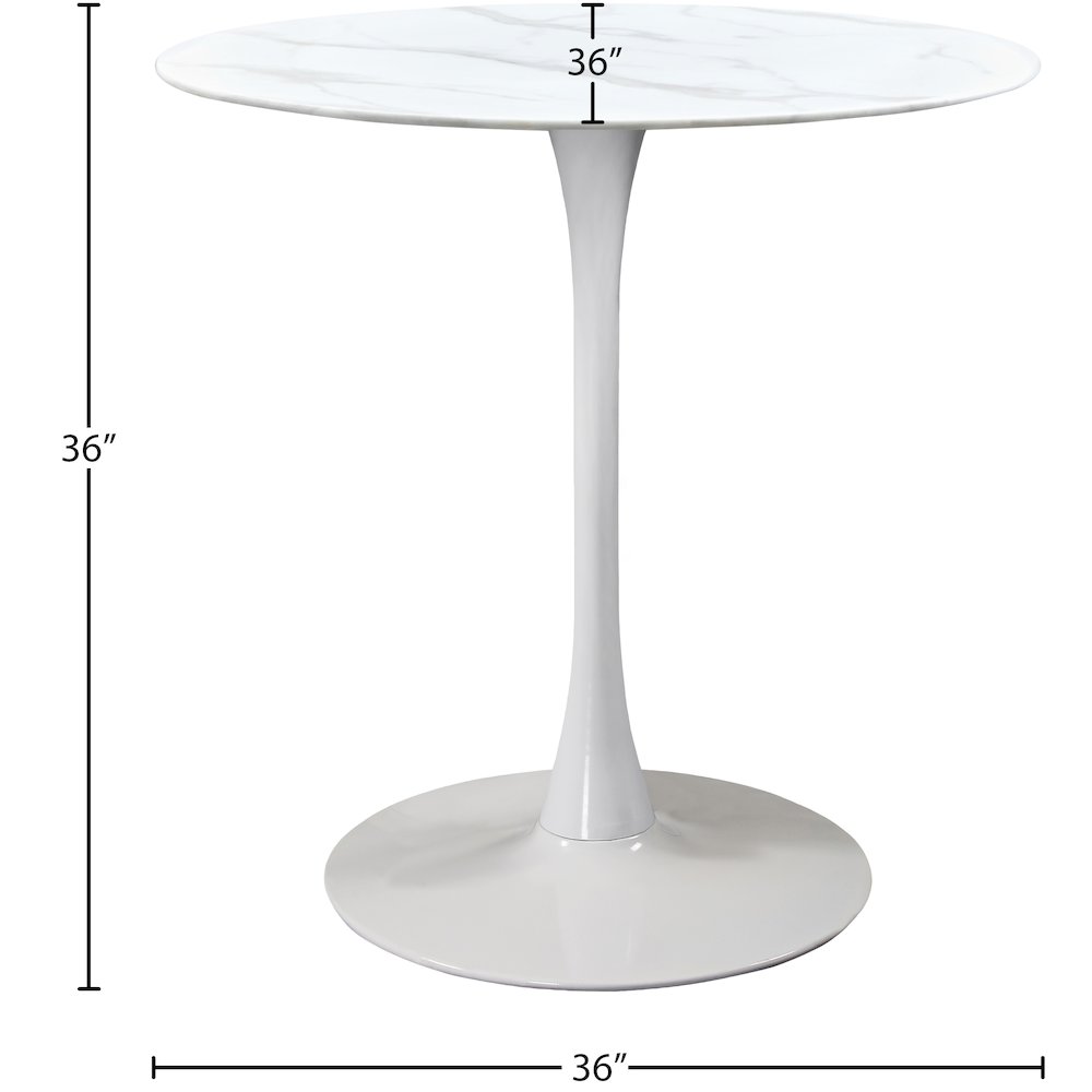 Tulip White Counter Height Table. Picture 3