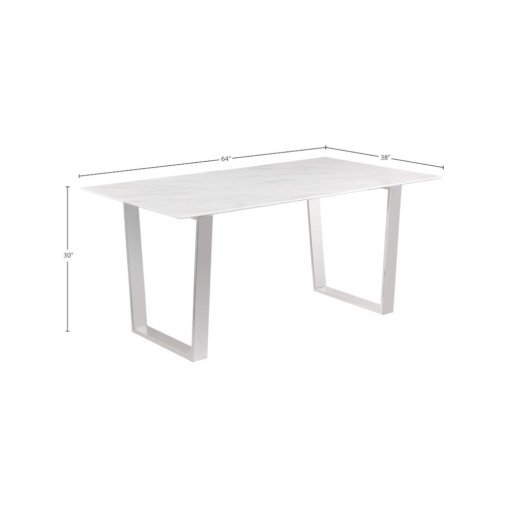 Carlton White Dining Table. Picture 6