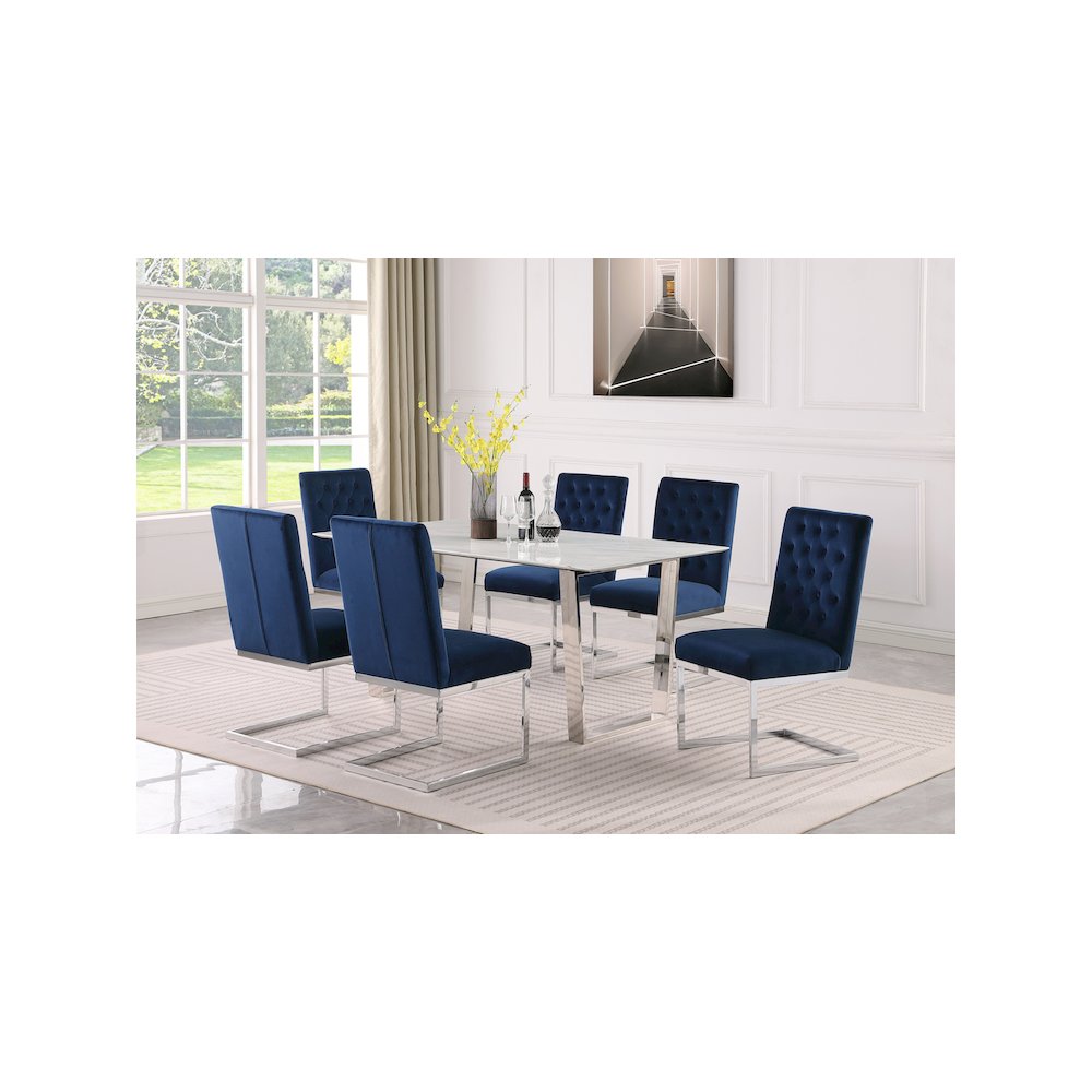 Carlton White Dining Table. Picture 2