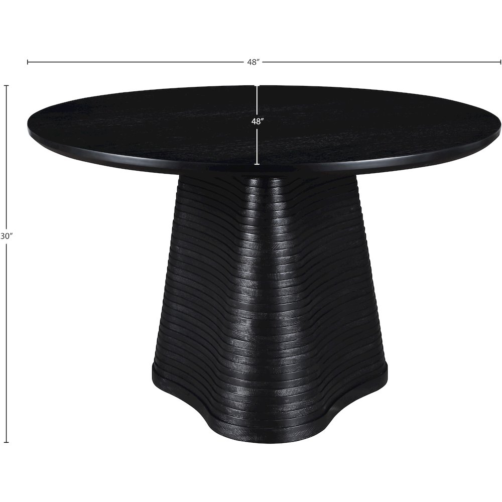 Bernada Black Dining Table. Picture 5