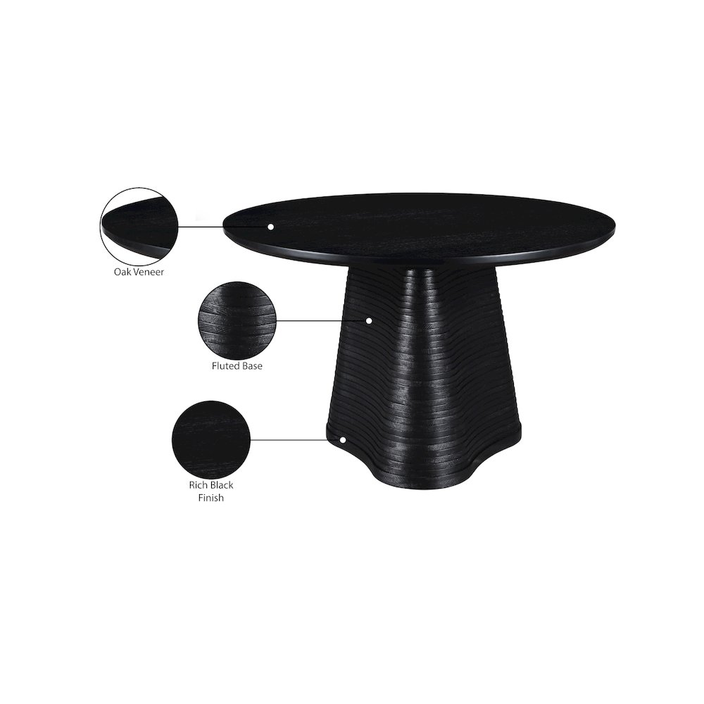 Bernada Black Dining Table. Picture 6