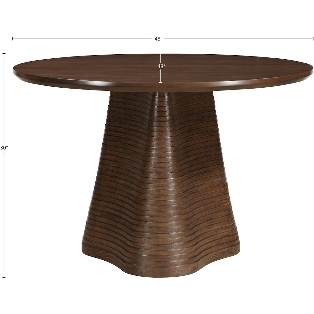 Bernada Brown Dining Table. Picture 5