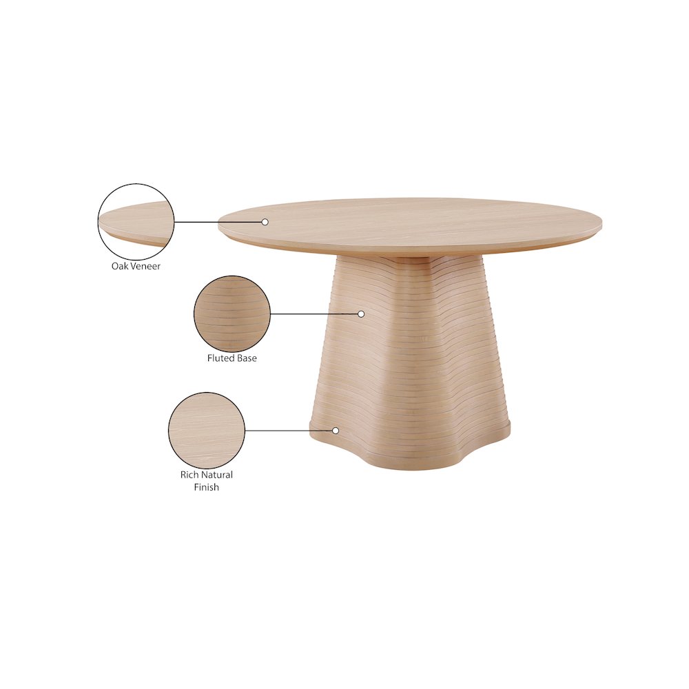 Bernada Natural Dining Table. Picture 6
