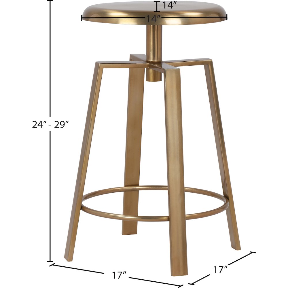 Lang Gold Iron Counter/Bar Stool. Picture 8