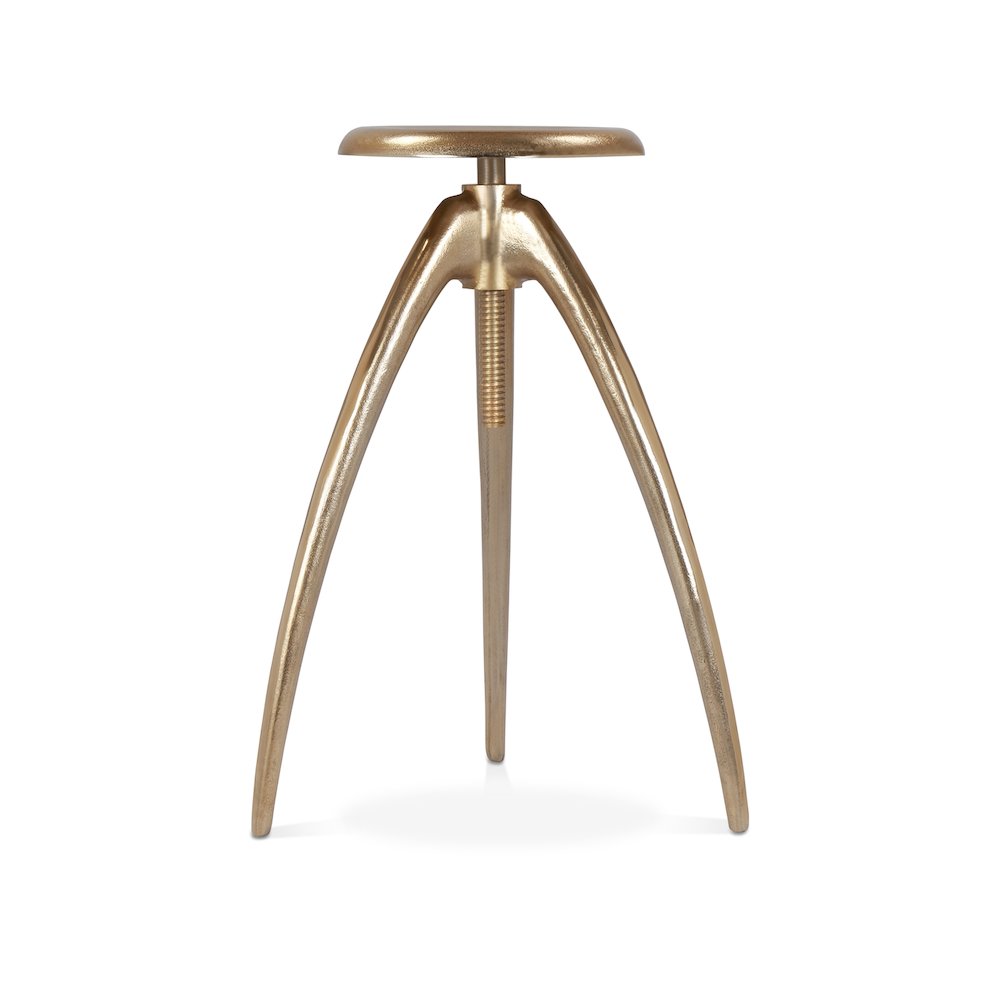 Clara Gold Aluminum Counter/Bar Stool. Picture 1