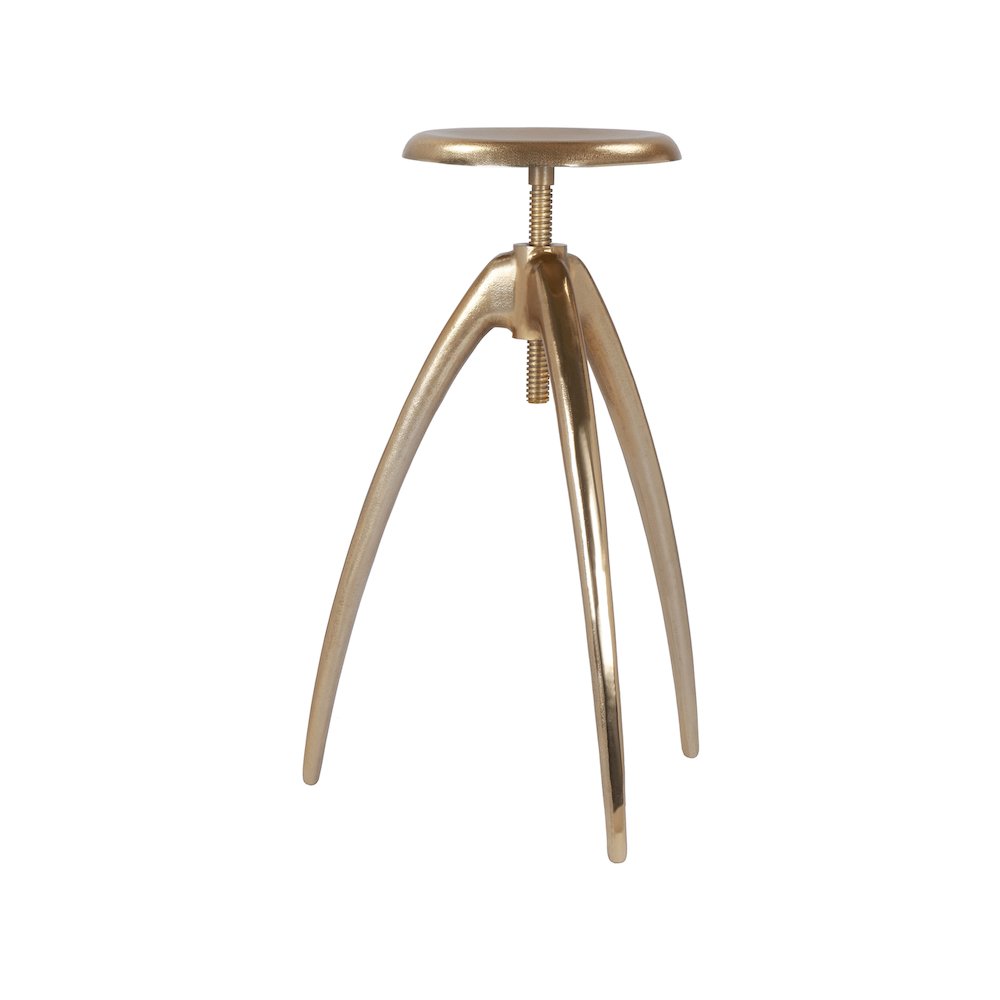Clara Gold Aluminum Counter/Bar Stool. Picture 2