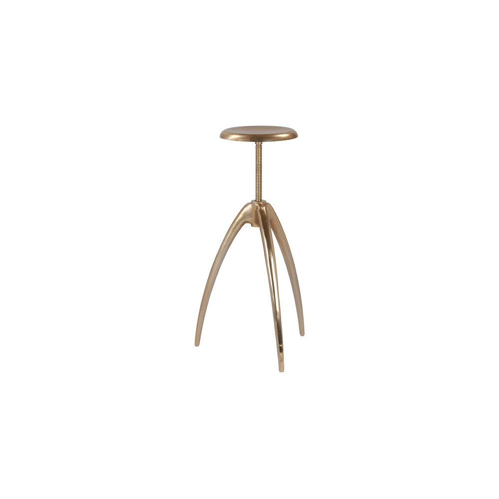 Clara Gold Aluminum Counter/Bar Stool. Picture 3