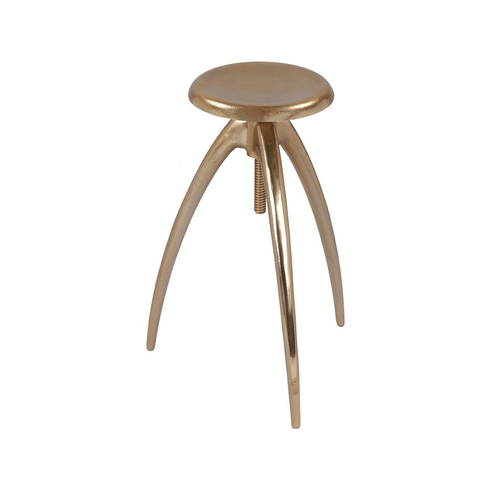 Clara Gold Aluminum Counter/Bar Stool. Picture 4