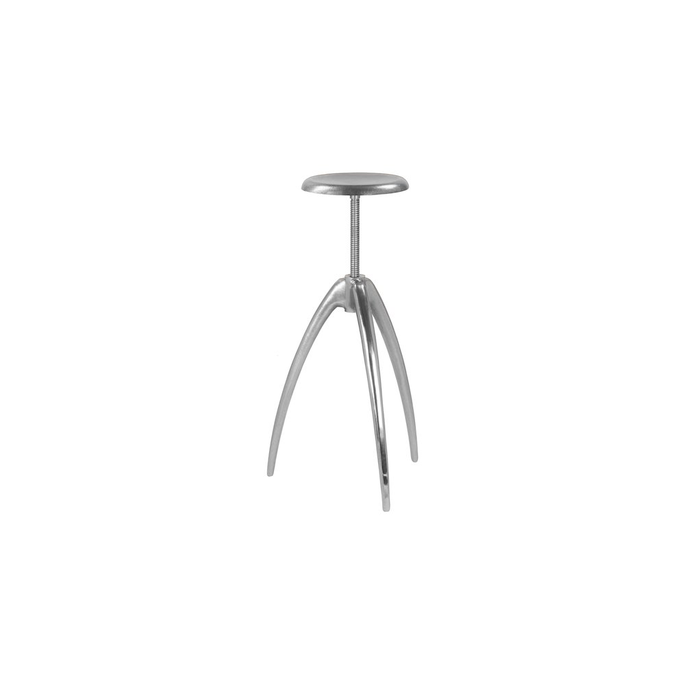 Clara Silver Aluminum Counter/Bar Stool. Picture 3