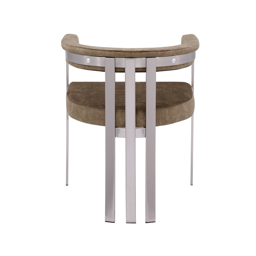 Marcello Brown Velvet Dining Chair, Set of 2. Picture 2