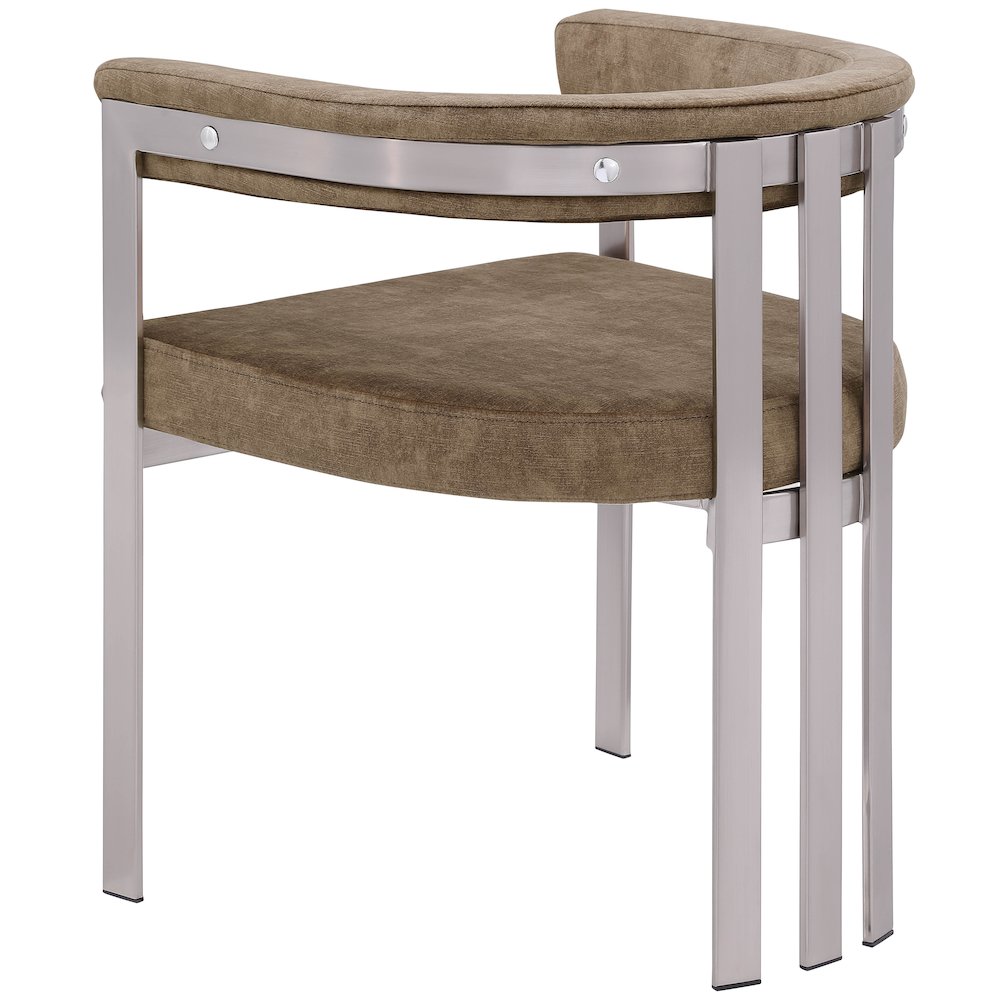 Marcello Brown Velvet Dining Chair, Set of 2. Picture 5