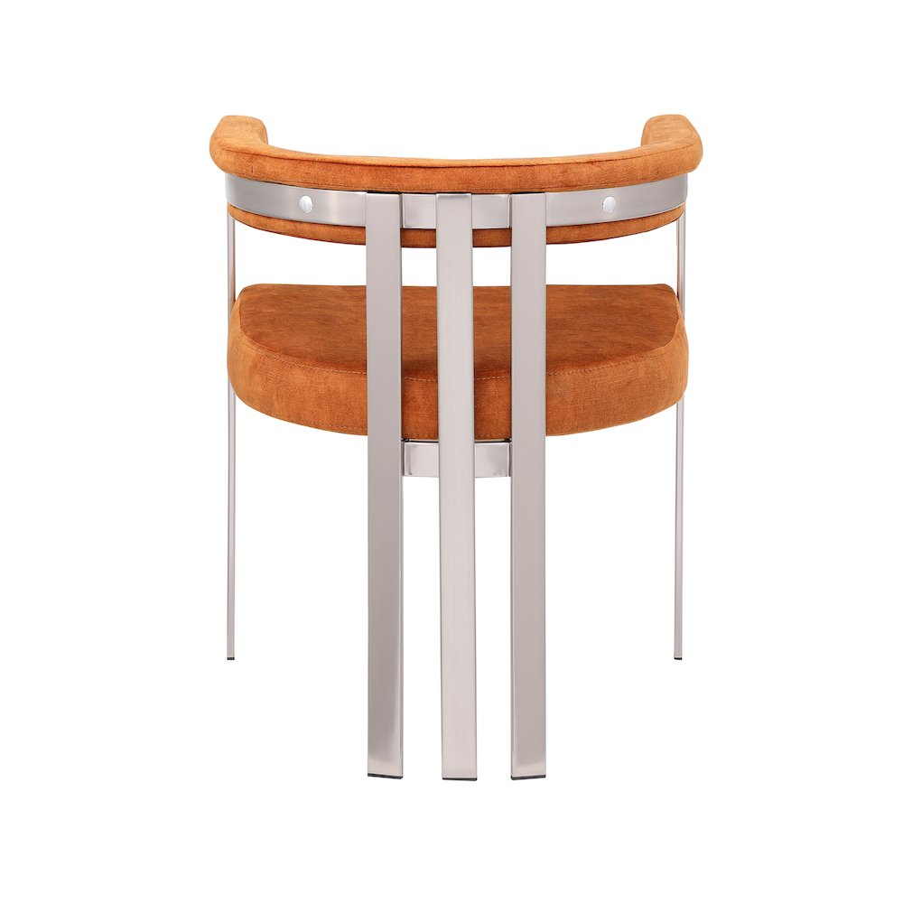 Marcello Cognac Velvet Dining Chair, Set of 2. Picture 2