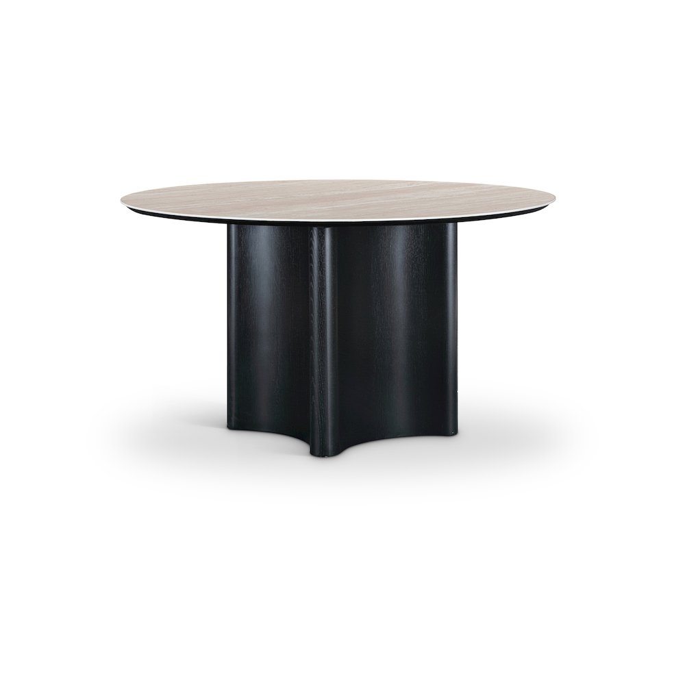 Corvina Black Oak Veneer Dining Table. Picture 1