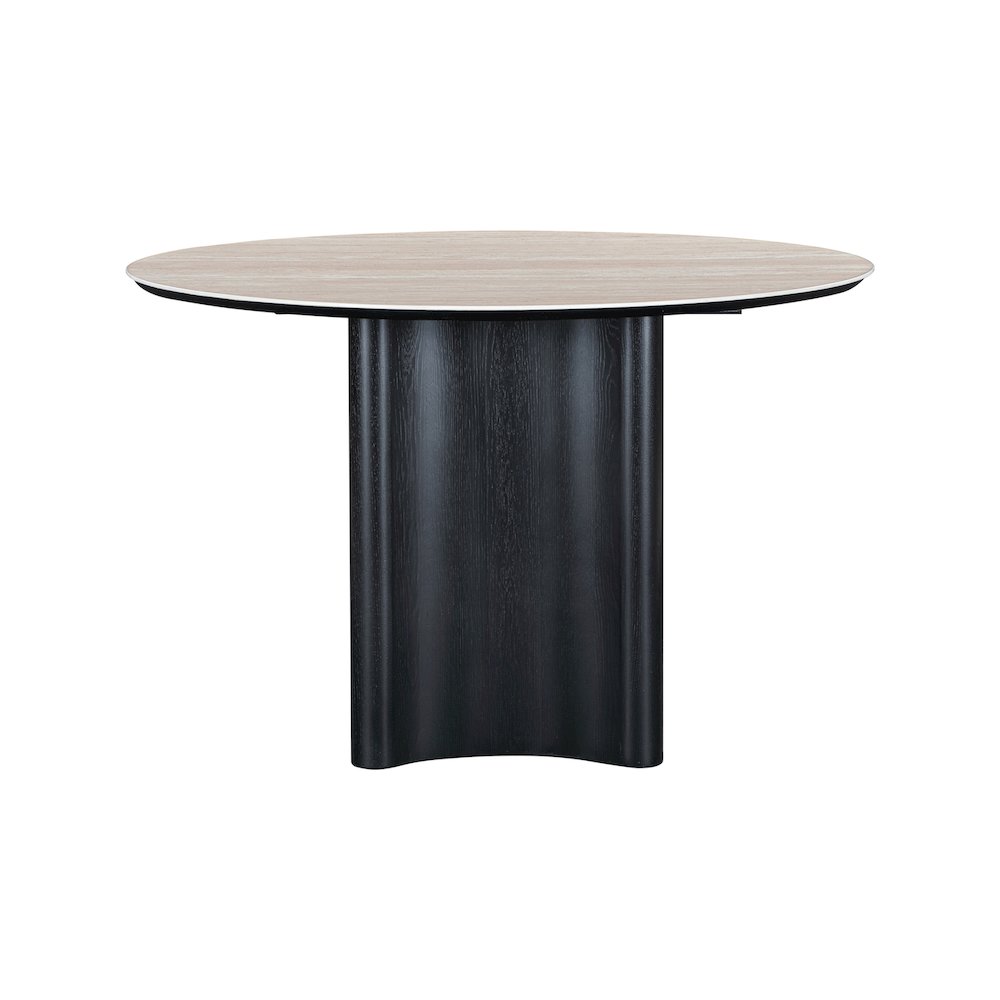 Corvina Black Oak Veneer Dining Table. Picture 3