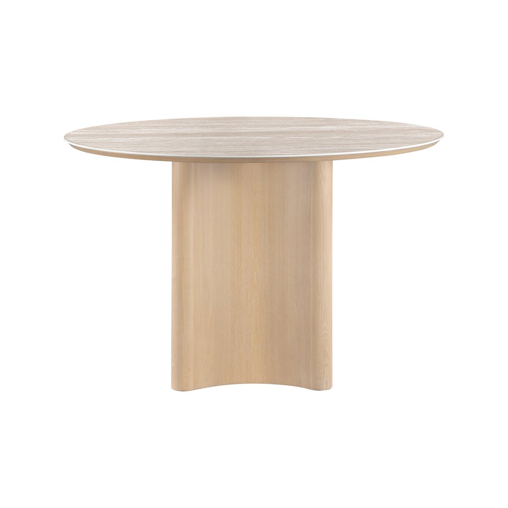 Corvina Natural Oak Veneer Dining Table. Picture 3