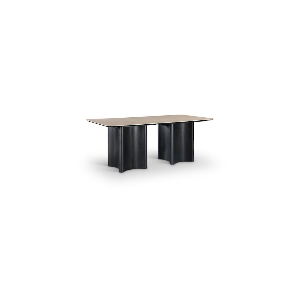 Corvina Black Oak Veneer Dining Table. Picture 1