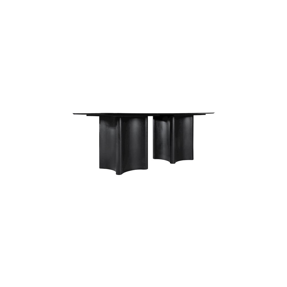 Corvina Black Oak Veneer Dining Table. Picture 2