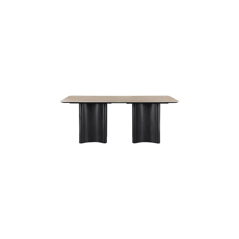 Corvina Black Oak Veneer Dining Table. Picture 3
