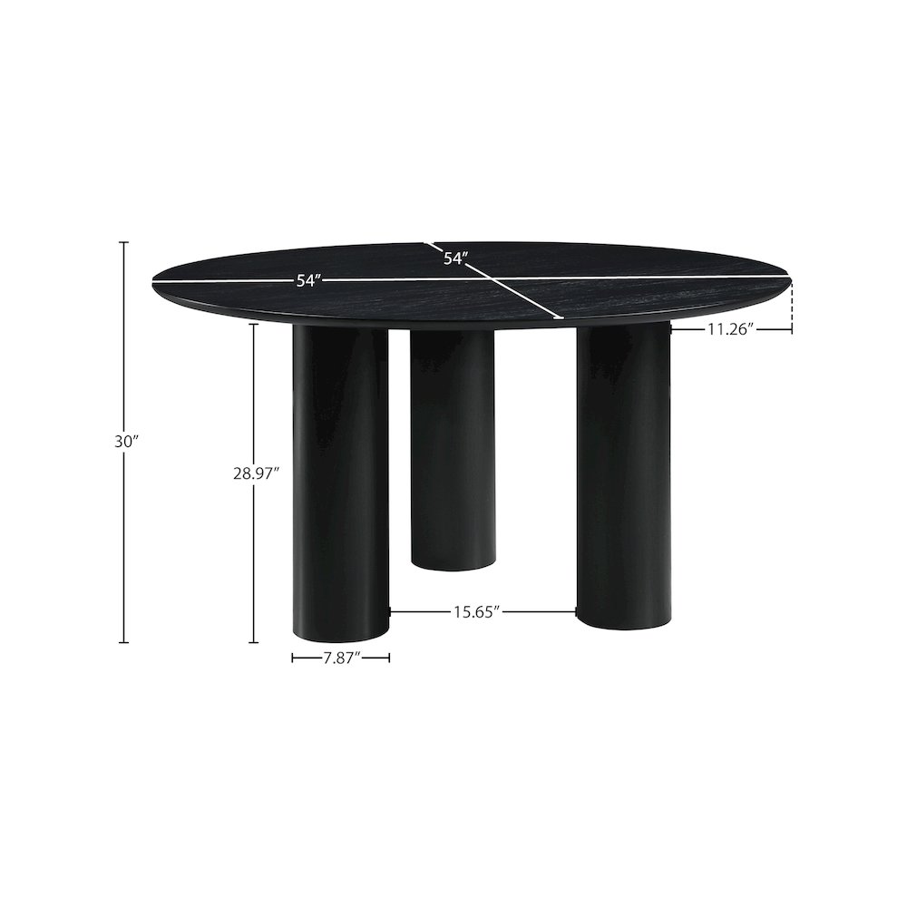 Colosseum Black Dining Table. Picture 5