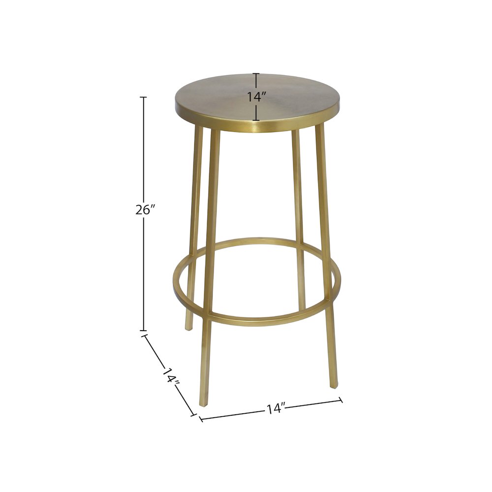 Tyson Gold Iron Counter Stool. Picture 5