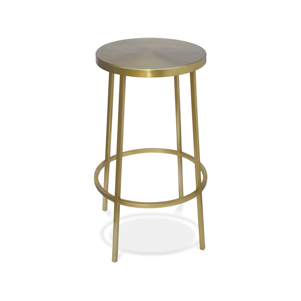 Tyson Gold Iron Counter Stool. Picture 1