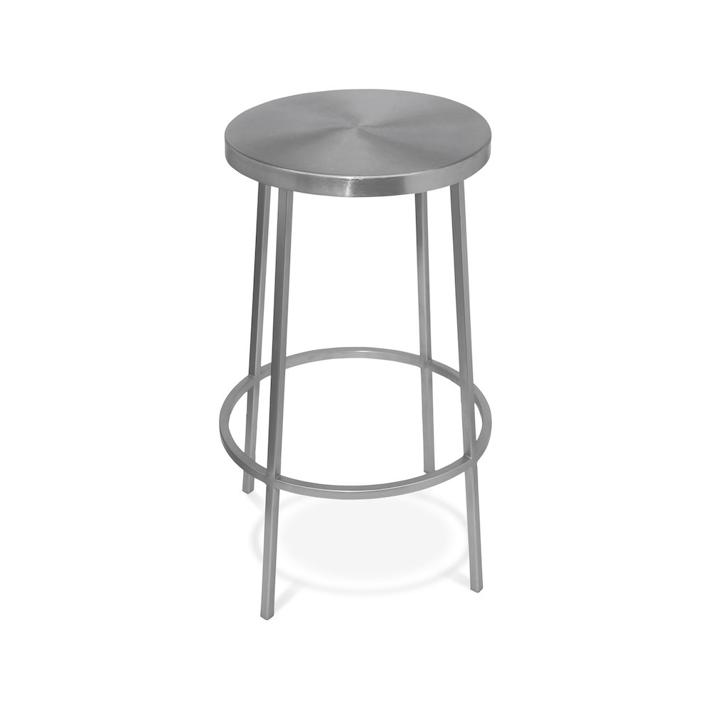 Tyson Silver Iron Counter Stool. Picture 1