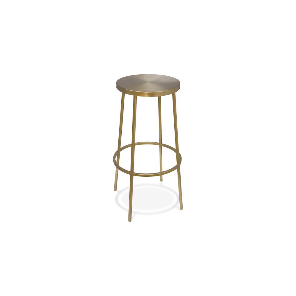 Tyson Gold Iron Bar Stool. Picture 1