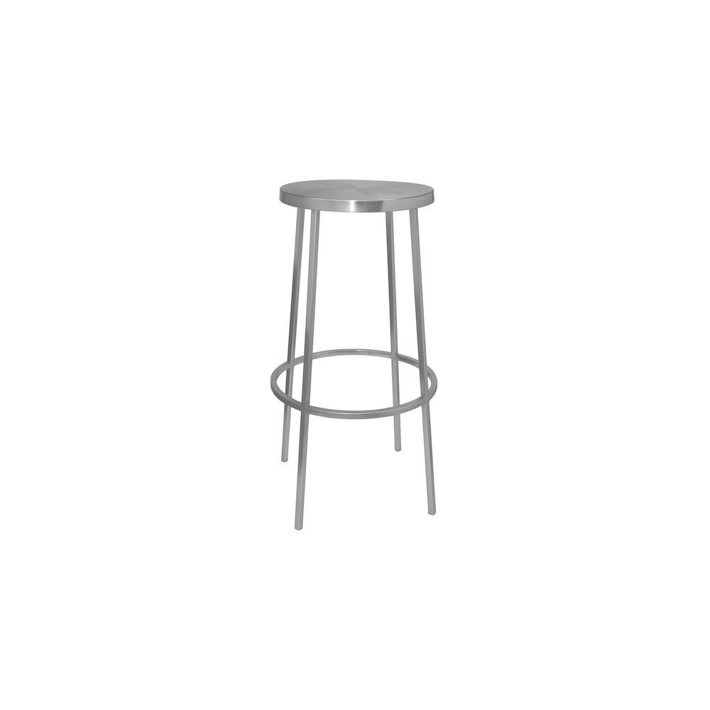 Tyson Silver Iron Bar Stool. Picture 2