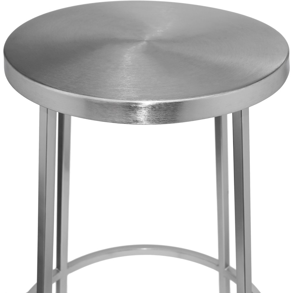 Tyson Silver Iron Bar Stool. Picture 3