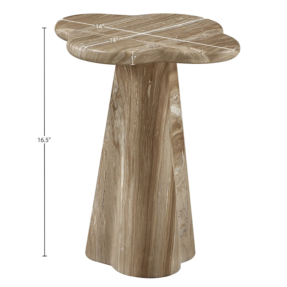 Nola Beige Concrete Indoor/Outdoor End Table. Picture 7