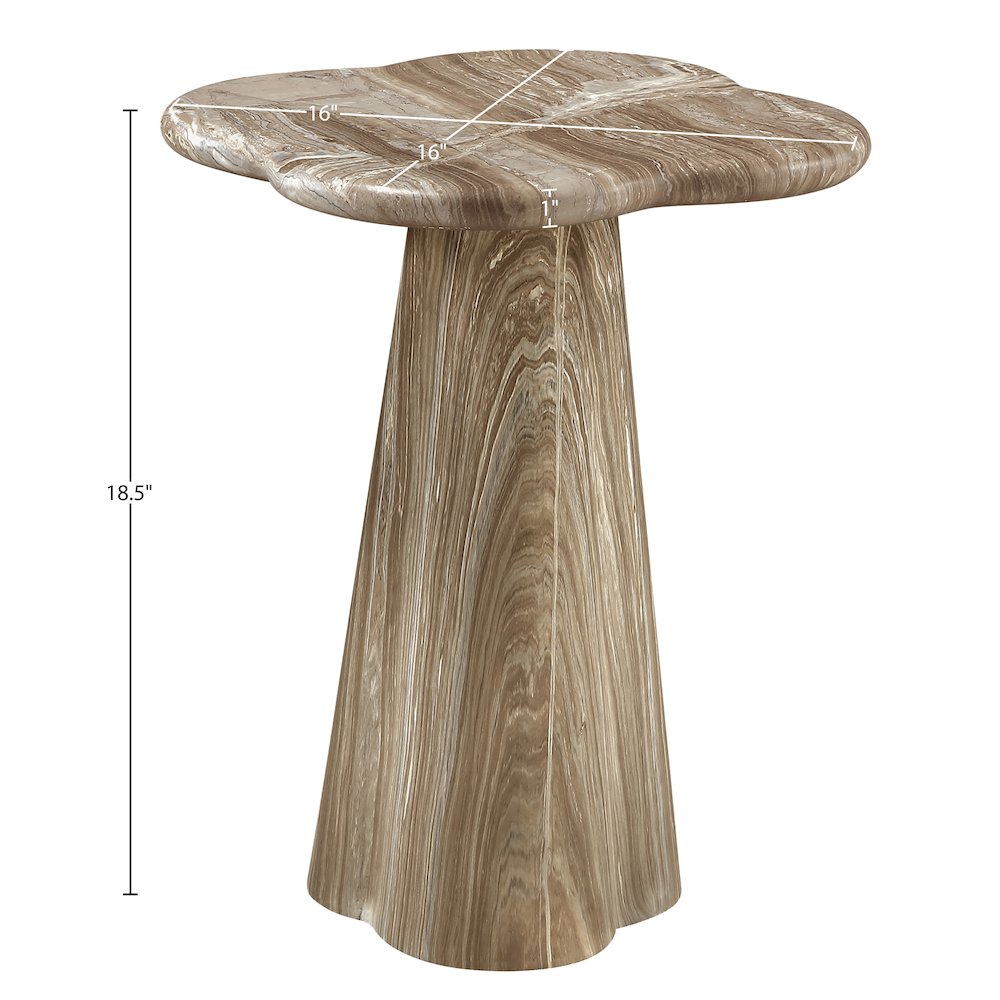 Nola Beige Concrete Indoor/Outdoor End Table. Picture 7