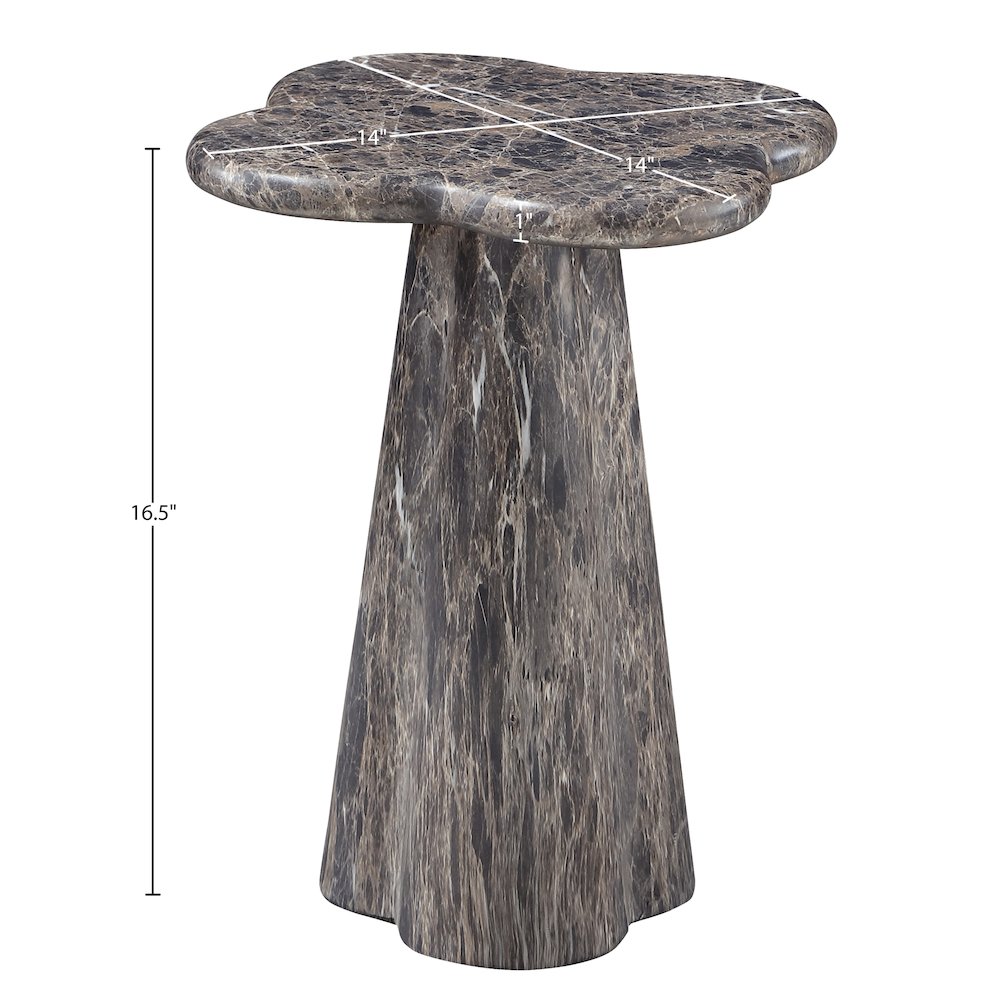 Nola Brown Concrete Indoor/Outdoor End Table. Picture 7