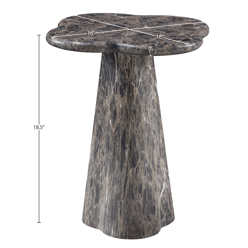 Nola Brown Concrete Indoor/Outdoor End Table. Picture 7