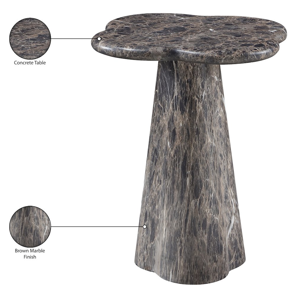 Nola Brown Concrete Indoor/Outdoor End Table. Picture 8
