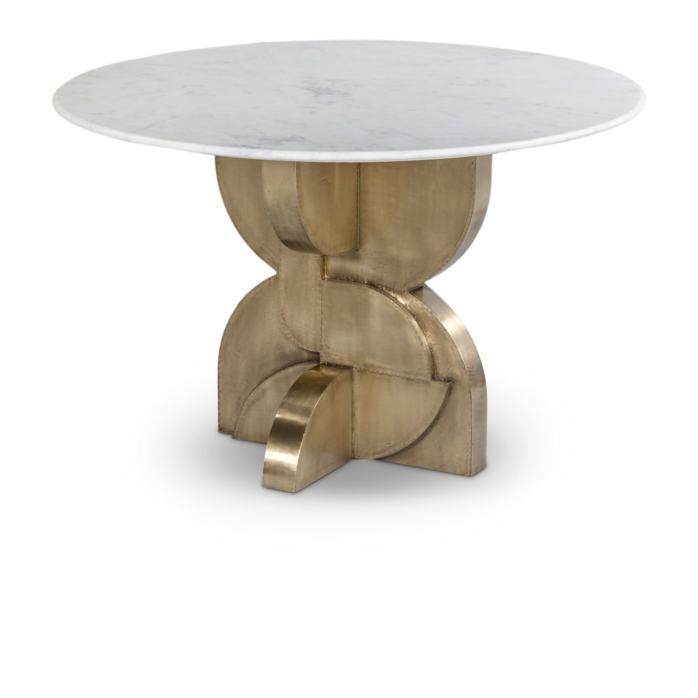 Alden White Dining Table. Picture 1