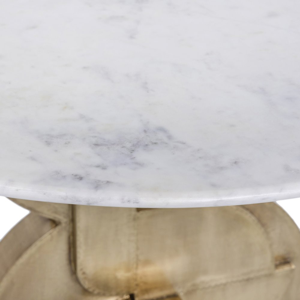 Alden White Dining Table. Picture 3