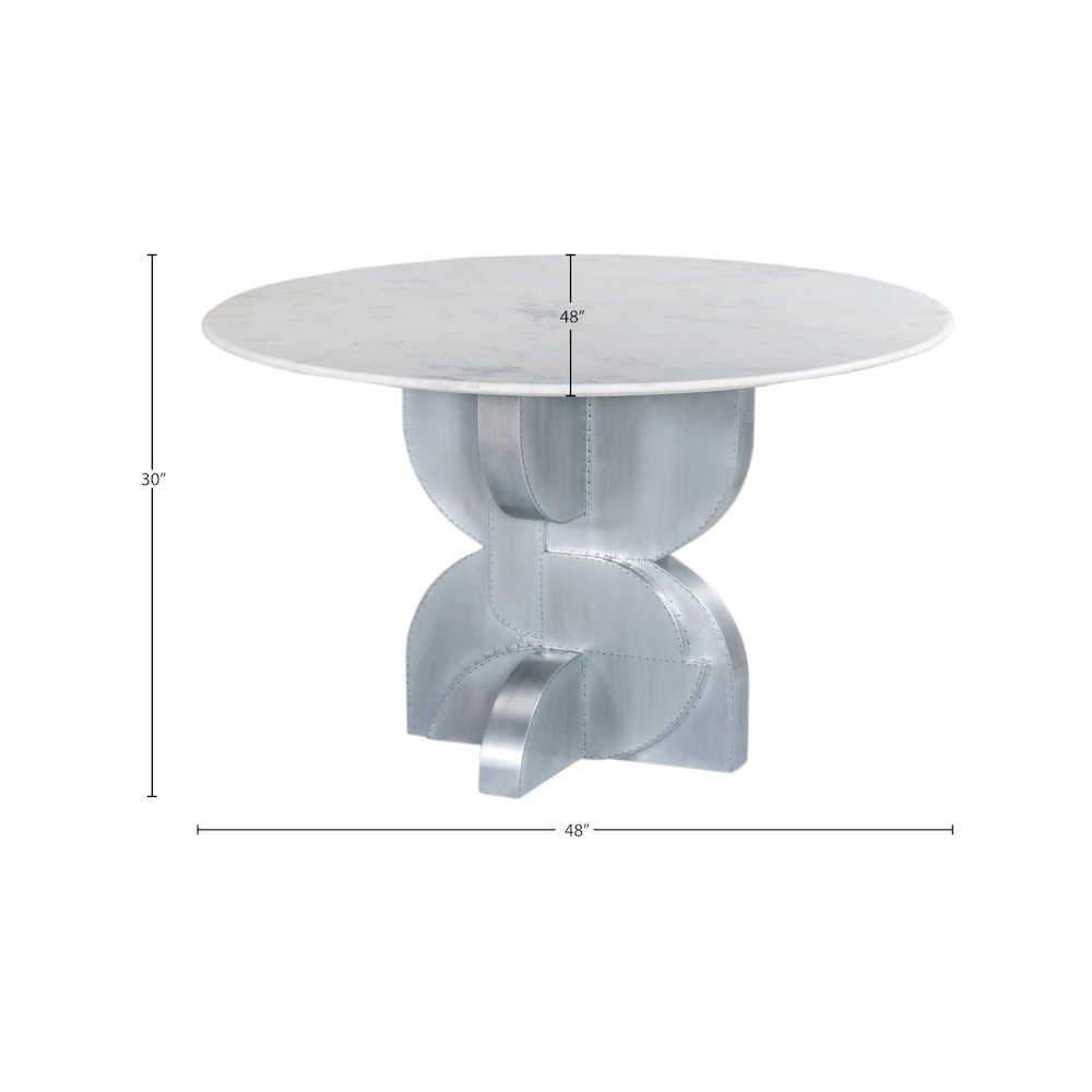 Alden White Dining Table. Picture 8
