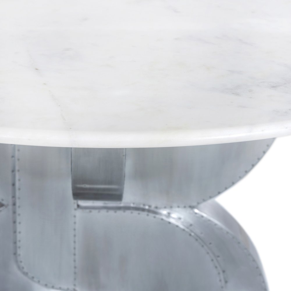 Alden White Dining Table. Picture 3