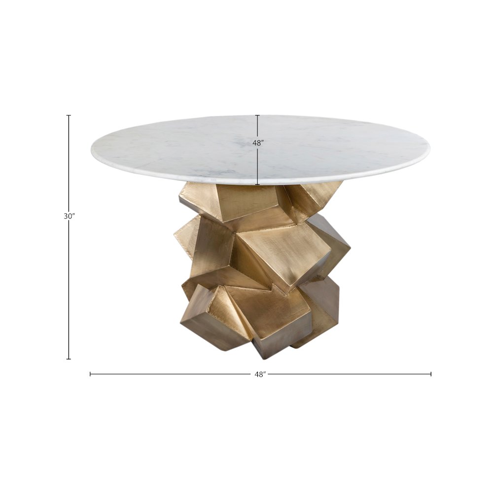 Walker White Dining Table. Picture 7