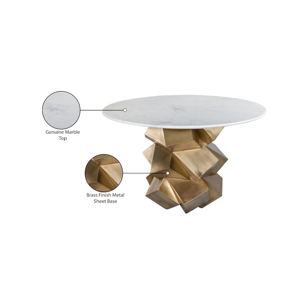 Walker White Dining Table. Picture 8