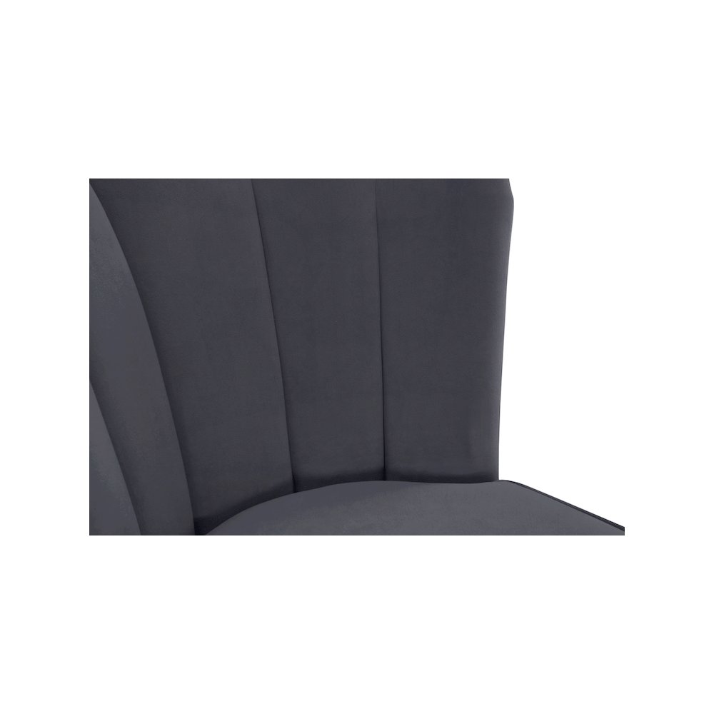 Lily Grey Velvet Stool, Set of 2. Picture 6