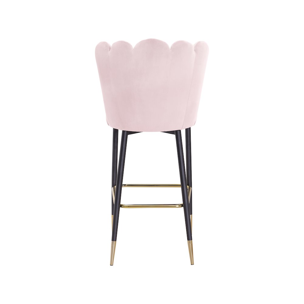 Lily Pink Velvet Stool, Set of 2. Picture 3
