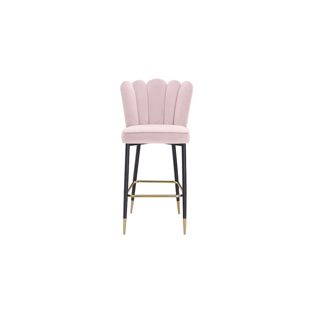 Lily Pink Velvet Stool, Set of 2. Picture 5