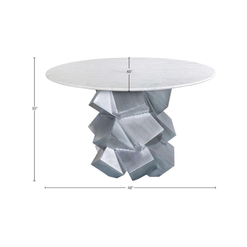 Walker White Dining Table. Picture 7