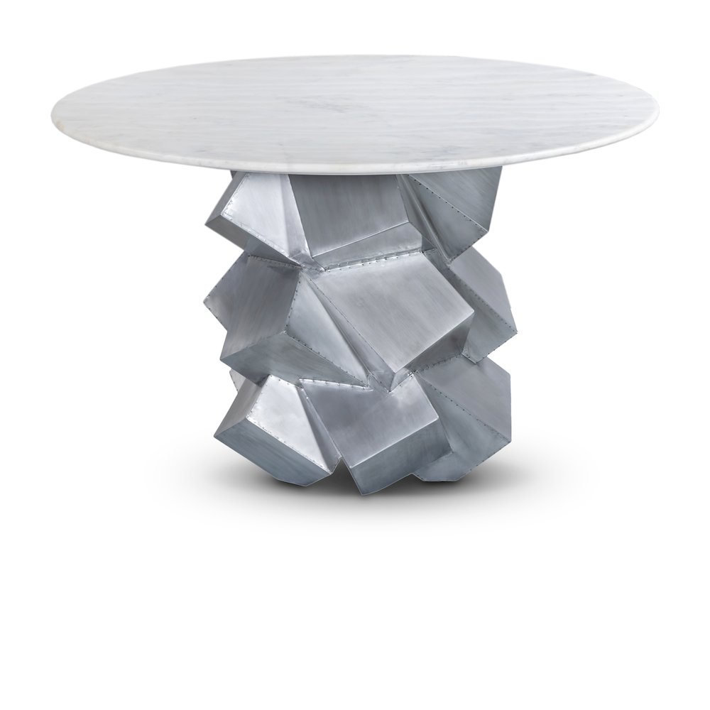 Walker White Dining Table. Picture 1